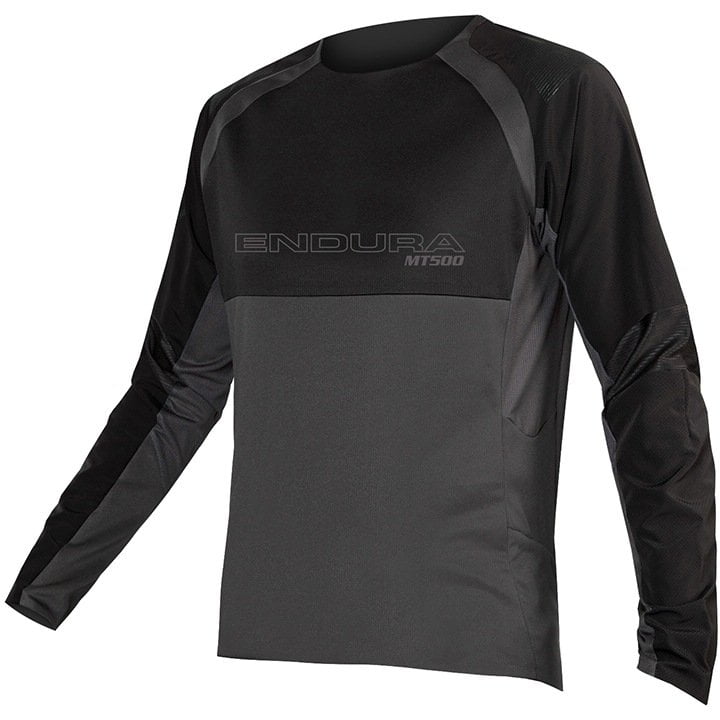 Radtrikot ENDURA Langarm-Bikeshirt MT500 Burner II schwarz