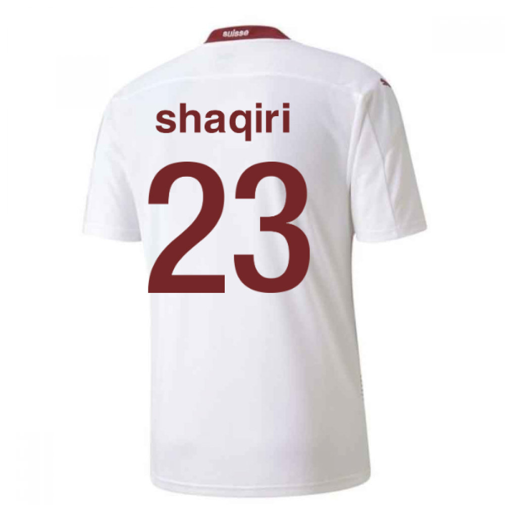 2020-2021 Schweiz Auswärts Puma Fußballtrikot (SHAQIRI 23)