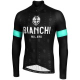 Radtrikot BIANCHI MILANO Langarmtrikot Perticara schwarz