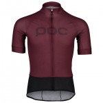 Radtrikot Herren POC Kurzarmtrikot Essential Road Logo rot