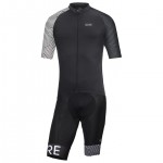 Radtrikot + Hosen GORE WEAR Set (2 Teile) C5 Optiline weiß schwarz