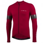 Radtrikot NALINI Langarmtrikot Warm Reflex rot