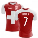 2022-2023 Schweiz Flag Konzept-Fußballtrikot (Embolo 7) - Kinder Rabatt Genf