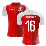 2022-2023 Schweiz Heimkonzept-Fußballtrikot (Fernandes 16) Günstig Kaufen